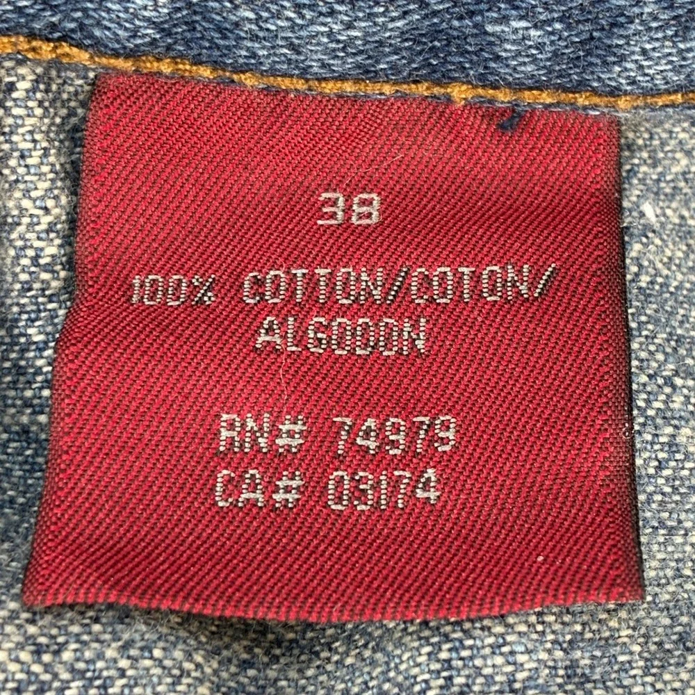 Parasuco Ergonomic Baggy Wide Leg Jeans Mens 38 Blue Y2K Vintage Denim Flawed